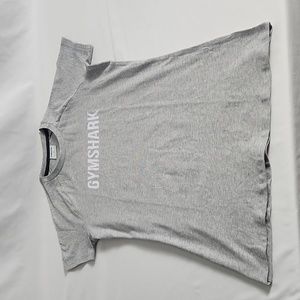 Gymshark Ladies Med. Grey tee shirt Cotton Blend with Elastane for a Perfect Fit